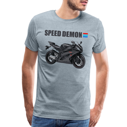 Motorcycle Shirt, Biker Shirt, Motorcycle Gift, Speed Demon Shirt, Motorcycle Tshirt, Motorcycle T Shirt, Racing Shirt, Sports Bike Shirt, - heather ice blue
