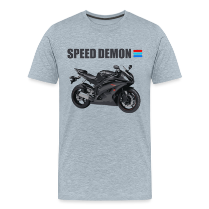 Motorcycle Shirt, Biker Shirt, Motorcycle Gift, Speed Demon Shirt, Motorcycle Tshirt, Motorcycle T Shirt, Racing Shirt, Sports Bike Shirt, - heather ice blue