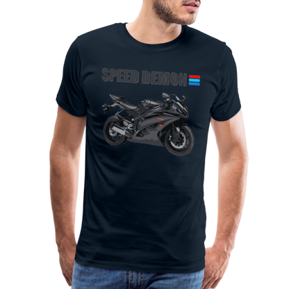 Motorcycle Shirt, Biker Shirt, Motorcycle Gift, Speed Demon Shirt, Motorcycle Tshirt, Motorcycle T Shirt, Racing Shirt, Sports Bike Shirt, - deep navy