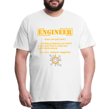 Engineer Definition Shirt, Dictionary Shirt, Funny Cool Shirt, Student Engineering Shirt, Engineer Lover Shirt, Mechanic Gift Idea T-Shirt - white