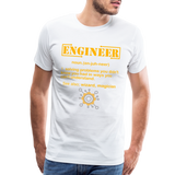 Engineer Definition Shirt, Dictionary Shirt, Funny Cool Shirt, Student Engineering Shirt, Engineer Lover Shirt, Mechanic Gift Idea T-Shirt - white