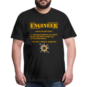 Engineer Definition Shirt, Dictionary Shirt, Funny Cool Shirt, Student Engineering Shirt, Engineer Lover Shirt, Mechanic Gift Idea T-Shirt - black