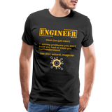 Engineer Definition Shirt, Dictionary Shirt, Funny Cool Shirt, Student Engineering Shirt, Engineer Lover Shirt, Mechanic Gift Idea T-Shirt - black