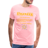 Engineer Definition Shirt, Dictionary Shirt, Funny Cool Shirt, Student Engineering Shirt, Engineer Lover Shirt, Mechanic Gift Idea T-Shirt - pink