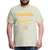 Engineer Definition Shirt, Dictionary Shirt, Funny Cool Shirt, Student Engineering Shirt, Engineer Lover Shirt, Mechanic Gift Idea T-Shirt - heather oatmeal