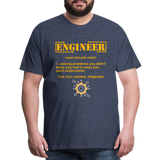 Engineer Definition Shirt, Dictionary Shirt, Funny Cool Shirt, Student Engineering Shirt, Engineer Lover Shirt, Mechanic Gift Idea T-Shirt - heather blue