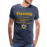 Engineer Definition Shirt, Dictionary Shirt, Funny Cool Shirt, Student Engineering Shirt, Engineer Lover Shirt, Mechanic Gift Idea T-Shirt - heather blue