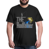 The Rodfather T-Shirt, Funny Fishing, Fishing Rod Shirt, Lake Lover Fishing Shirt, Fishing Gift For Men, Dad Fishing Shirt, Father Day Shirt - black