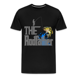 The Rodfather T-Shirt, Funny Fishing, Fishing Rod Shirt, Lake Lover Fishing Shirt, Fishing Gift For Men, Dad Fishing Shirt, Father Day Shirt - black