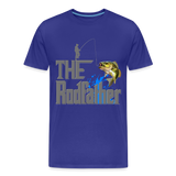 The Rodfather T-Shirt, Funny Fishing, Fishing Rod Shirt, Lake Lover Fishing Shirt, Fishing Gift For Men, Dad Fishing Shirt, Father Day Shirt - royal blue