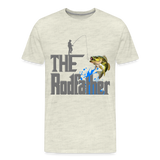 The Rodfather T-Shirt, Funny Fishing, Fishing Rod Shirt, Lake Lover Fishing Shirt, Fishing Gift For Men, Dad Fishing Shirt, Father Day Shirt - heather oatmeal