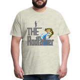 The Rodfather T-Shirt, Funny Fishing, Fishing Rod Shirt, Lake Lover Fishing Shirt, Fishing Gift For Men, Dad Fishing Shirt, Father Day Shirt - heather oatmeal