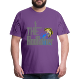 The Rodfather T-Shirt, Funny Fishing, Fishing Rod Shirt, Lake Lover Fishing Shirt, Fishing Gift For Men, Dad Fishing Shirt, Father Day Shirt - purple