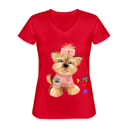 Dog Lover Shirt, Dog Mama Shirt, Cute Dog Shirt, Tattoo Dog Shirt, Funny Dog Shirt, Pet Lover Shirt, Dog Mom Shirt, Gift For Her - red