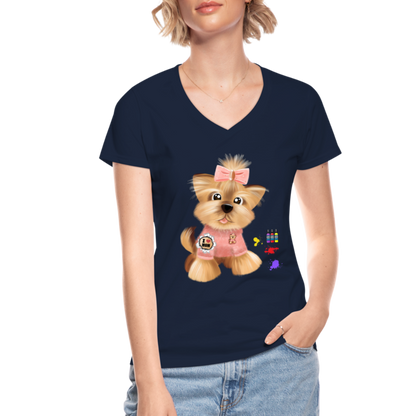 Dog Lover Shirt, Dog Mama Shirt, Cute Dog Shirt, Tattoo Dog Shirt, Funny Dog Shirt, Pet Lover Shirt, Dog Mom Shirt, Gift For Her - navy