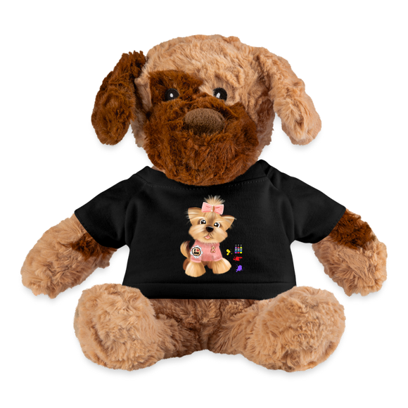 Dog Lover Plushy, Dog Mama Plushy, I Love Mom Dog Plushy, Funny Dog Lover Plushy, Plushy Dog With Shirt, Dog Dad Plushy, Dog Mom Plushy, Gift For Her, - black