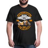 Route 66 Shirt, America's Road, Fathers Day Gift, Mother Road, Route 66 T-Shirt, Road Trip Shirt, Route 66 USA Motorcycle Biker Souvenir Tee - black