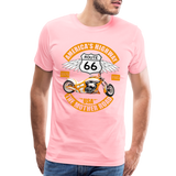 Route 66 Shirt, America's Road, Fathers Day Gift, Mother Road, Route 66 T-Shirt, Road Trip Shirt, Route 66 USA Motorcycle Biker Souvenir Tee - pink