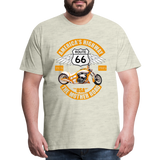 Route 66 Shirt, America's Road, Fathers Day Gift, Mother Road, Route 66 T-Shirt, Road Trip Shirt, Route 66 USA Motorcycle Biker Souvenir Tee - heather oatmeal