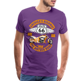 Route 66 Shirt, America's Road, Fathers Day Gift, Mother Road, Route 66 T-Shirt, Road Trip Shirt, Route 66 USA Motorcycle Biker Souvenir Tee - purple