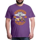 Route 66 Shirt, America's Road, Fathers Day Gift, Mother Road, Route 66 T-Shirt, Road Trip Shirt, Route 66 USA Motorcycle Biker Souvenir Tee - purple