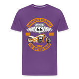 Route 66 Shirt, America's Road, Fathers Day Gift, Mother Road, Route 66 T-Shirt, Road Trip Shirt, Route 66 USA Motorcycle Biker Souvenir Tee - purple