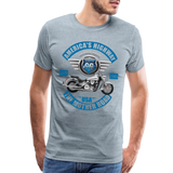 America's Road, Route 66 Shirt, Fathers Day Gift, Mother Road, Route 66 T-Shirt, Road Trip Shirt, Route 66 USA Motorcycle Biker Souvenir Tee - heather ice blue