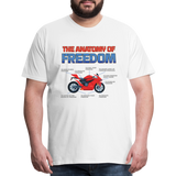 Motorcycle Gift, The Anatomy Of Freedom Shirt, Motorcycle Shirt, Biker Shirt, Motorcycle Gift, Gift For Biker, Motor Cross, Motorcycle Anatomy, Sports Bike - white