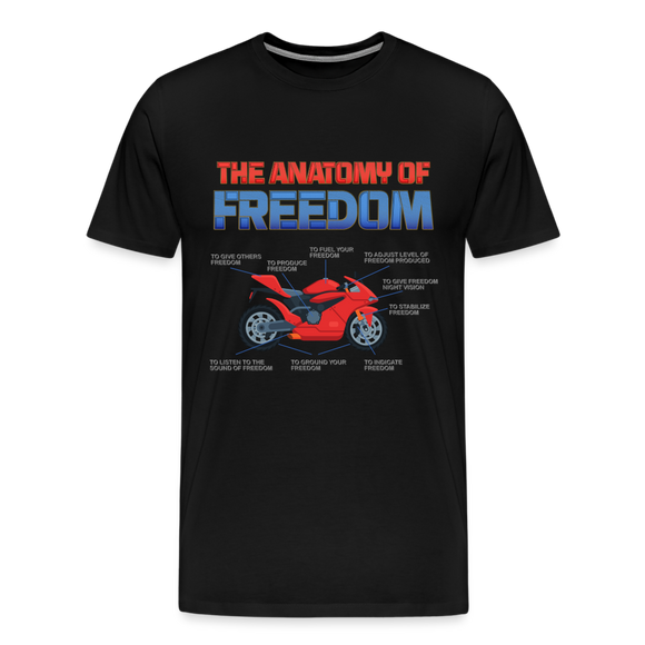 Motorcycle Gift, The Anatomy Of Freedom Shirt, Motorcycle Shirt, Biker Shirt, Motorcycle Gift, Gift For Biker, Motor Cross, Motorcycle Anatomy, Sports Bike - black