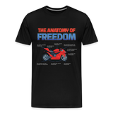 Motorcycle Gift, The Anatomy Of Freedom Shirt, Motorcycle Shirt, Biker Shirt, Motorcycle Gift, Gift For Biker, Motor Cross, Motorcycle Anatomy, Sports Bike - black