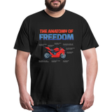 Motorcycle Gift, The Anatomy Of Freedom Shirt, Motorcycle Shirt, Biker Shirt, Motorcycle Gift, Gift For Biker, Motor Cross, Motorcycle Anatomy, Sports Bike - black