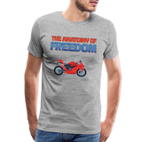 Motorcycle Gift, The Anatomy Of Freedom Shirt, Motorcycle Shirt, Biker Shirt, Motorcycle Gift, Gift For Biker, Motor Cross, Motorcycle Anatomy, Sports Bike - heather gray