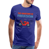 Motorcycle Gift, The Anatomy Of Freedom Shirt, Motorcycle Shirt, Biker Shirt, Motorcycle Gift, Gift For Biker, Motor Cross, Motorcycle Anatomy, Sports Bike - royal blue