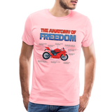 Motorcycle Gift, The Anatomy Of Freedom Shirt, Motorcycle Shirt, Biker Shirt, Motorcycle Gift, Gift For Biker, Motor Cross, Motorcycle Anatomy, Sports Bike - pink