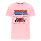 Motorcycle Gift, The Anatomy Of Freedom Shirt, Motorcycle Shirt, Biker Shirt, Motorcycle Gift, Gift For Biker, Motor Cross, Motorcycle Anatomy, Sports Bike - pink