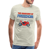 Motorcycle Gift, The Anatomy Of Freedom Shirt, Motorcycle Shirt, Biker Shirt, Motorcycle Gift, Gift For Biker, Motor Cross, Motorcycle Anatomy, Sports Bike - heather oatmeal