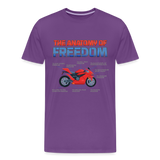 Motorcycle Gift, The Anatomy Of Freedom Shirt, Motorcycle Shirt, Biker Shirt, Motorcycle Gift, Gift For Biker, Motor Cross, Motorcycle Anatomy, Sports Bike - purple