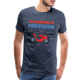 Motorcycle Gift, The Anatomy Of Freedom Shirt, Motorcycle Shirt, Biker Shirt, Motorcycle Gift, Gift For Biker, Motor Cross, Motorcycle Anatomy, Sports Bike - heather blue