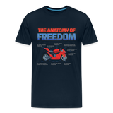 Motorcycle Gift, The Anatomy Of Freedom Shirt, Motorcycle Shirt, Biker Shirt, Motorcycle Gift, Gift For Biker, Motor Cross, Motorcycle Anatomy, Sports Bike - deep navy