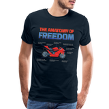 Motorcycle Gift, The Anatomy Of Freedom Shirt, Motorcycle Shirt, Biker Shirt, Motorcycle Gift, Gift For Biker, Motor Cross, Motorcycle Anatomy, Sports Bike - deep navy