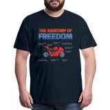 Motorcycle Gift, The Anatomy Of Freedom Shirt, Motorcycle Shirt, Biker Shirt, Motorcycle Gift, Gift For Biker, Motor Cross, Motorcycle Anatomy, Sports Bike - deep navy