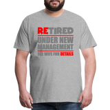 Retirement Gift, Retirement Shirt, Retired Shirt, Officially Retired, Funny Retirement Shirt, Vacation Shirt, Retired Under New Management Shirt, See Wife For Details, Seniors, Pensioner, Grandparents, - heather gray