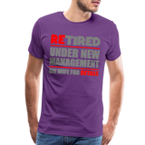 Retirement Gift, Retirement Shirt, Retired Shirt, Officially Retired, Funny Retirement Shirt, Vacation Shirt, Retired Under New Management Shirt, See Wife For Details, Seniors, Pensioner, Grandparents, - purple