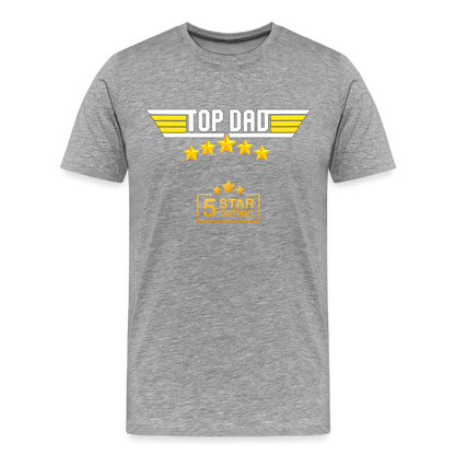 Gift For Dad, Fathers Day Gift, Top Dad Shirt, Top Dad T-Shirt, Funny Dad Shirt, Gift For Husband, Best Dad Shirt, Fathers Day Gift Idea - heather gray