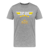 Gift For Dad, Fathers Day Gift, Top Dad Shirt, Top Dad T-Shirt, Funny Dad Shirt, Gift For Husband, Best Dad Shirt, Fathers Day Gift Idea - heather gray