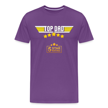 Gift For Dad, Fathers Day Gift, Top Dad Shirt, Top Dad T-Shirt, Funny Dad Shirt, Gift For Husband, Best Dad Shirt, Fathers Day Gift Idea - purple