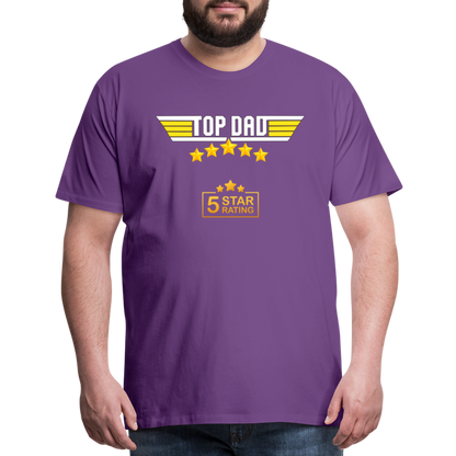 Gift For Dad, Fathers Day Gift, Top Dad Shirt, Top Dad T-Shirt, Funny Dad Shirt, Gift For Husband, Best Dad Shirt, Fathers Day Gift Idea - purple