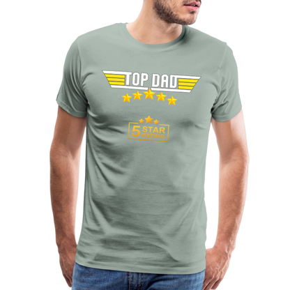 Gift For Dad, Fathers Day Gift, Top Dad Shirt, Top Dad T-Shirt, Funny Dad Shirt, Gift For Husband, Best Dad Shirt, Fathers Day Gift Idea - steel green