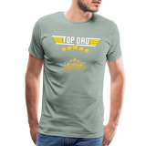 Gift For Dad, Fathers Day Gift, Top Dad Shirt, Top Dad T-Shirt, Funny Dad Shirt, Gift For Husband, Best Dad Shirt, Fathers Day Gift Idea - steel green