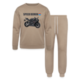 Motorcycle Shirt, Biker Shirt, Motorcycle Gift, Speed Demon Shirt, Motorcycle Tshirt, Motorcycle T Shirt, Racing Shirt, Sports Bike Shirt, Lounge Wear Set by Bella + Canvas - tan